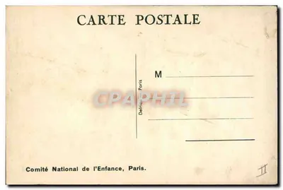 Criança em maiô em um pontão — Comité National de l'Enfance, Paris — n° II — Verso