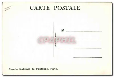 Criança em maiô — salto ao mar — Pintura de Paulette Malley — Comitê Nacional da Criança, Paris — Verso
