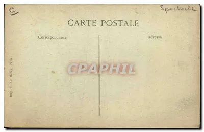Josbé z Liège — portret w stroju z różą — wydawca E. Le Deley, Paryż — Rewers