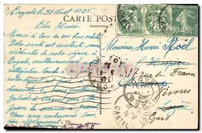 W Auvergne — 13. Grażny grający na musete (Lou Cobretairo) — Rewers