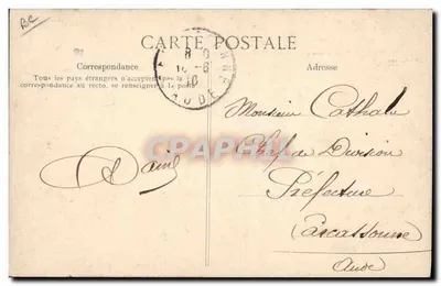 A Auvergne pitoresca — Em direção à festa — Editor E.P.D. n° 3559 — Verso
