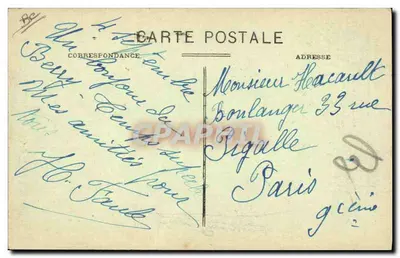 Jean Rameau — Mestre-Sonador de Cornemuse em Bourges — Edit. J. Rameau — Verso