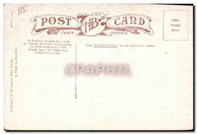 Among the Deer — A Visit to the Zoo — Harding & Billing's Post Card, seria 101 — Rewers