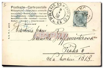 Dziewczynka z dwoma owcami — Wesołe wielkanocne 1903 — wydawca nie widoczny — Rewers