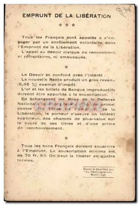 Gen. Foch — Marszałek Odbudowy — Wydawca: La Platinographie, Montreuil — Rewers