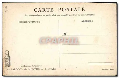 Soldados franceses e alemães em conversa — Placa II — Coleção Artística do Licor de Mentha de Ricqlès — Verso