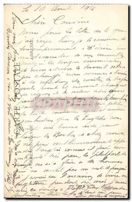 Batalha da Aisne - Ataque de uma trincheira Alemã — 1914 — por Infantaria Francesa — (E-L-D) — Verso