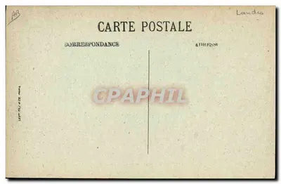 Schermer en zijn kudde — SCÈNES ET TYPES LANDAIS — LL. — Achterkant