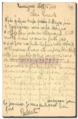Carregamento de lenha em uma floresta — Héloïgrevure Marcel Delboy — n°28 — Verso