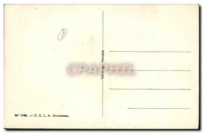 Costa rocciosa con barca — dipinto di M. Kaspar — C.E.L.A. Annemasse, n° 1106 — Verso