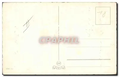 Femme en robe rouge près d'un phonographe — éditeur ESP, série 310 — Verso