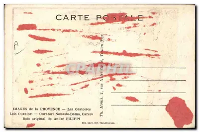 Die Oratorien — Ouratôri Nouasto-Damo, Carces — André Filippi — Rückseite