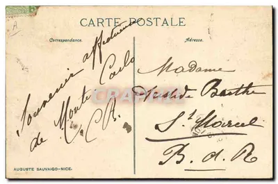 Monte Carlo — Allgemeine Ansicht, Casino, Gärten — ND. Phot. — Rückseite