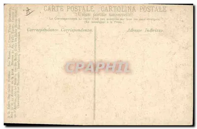 Sala de jogo de Monte Carlo — editor San Remo, n° 34 rue des Bains — Verso