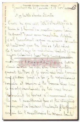 एक युवा महिला जिसके सिर पर पंखे हैं — राम मार्कोव के चित्रण — मिलानो एडिशन, संख्या 51 — पीछे