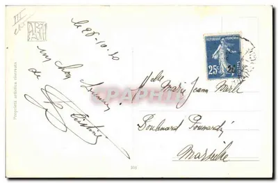 Tancerze — ilustracja artystyczna — F. MANNERY, n°308 — Rewers