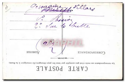 Germaine Villard — La Fine Diseuse — Nasze Wielkie Gwiazdy — Rewers