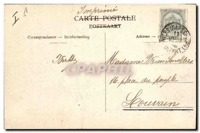 Antwerpen - Fiestas coloniais - 6 junho 1909 - fototipia H. Climan-Ruyssers — Verso