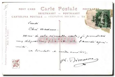 Pianista e músico — cena íntima — Salão de Paris, Ed. Gelhay, n° 37 — Verso