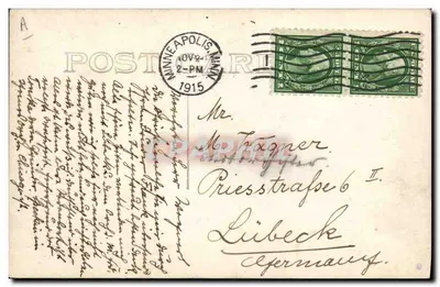 Orquesta de músicos — Liebeck, Alemania — editor desconocido, número de serie no visible — Reverso