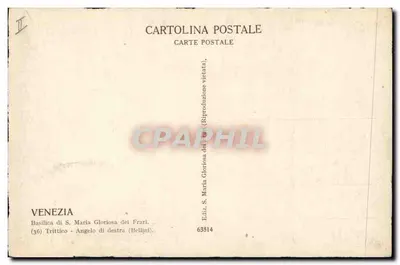 Anioł z prawej strony — Bazylika S. Maria Gloriosa dei Frari — Wyd. S. Maria Gloriosa dei Frari, n° 63314 — Rewers