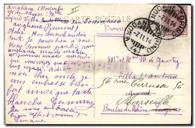Nas Alpes — O Búfalo — E. Reynaud, Chambeury, n° 3229 — Verso