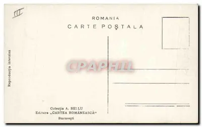 Pârâul de Sus — pastor com ovelhas — Editor A. Bellu, Bucareste — Verso