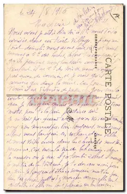 Serviço de Polícia — Instruções para os portadores de braçadeira — Luneville, 5 de setembro de 1914 — Lugéville-Photo, 13, Pl. de l'Église — Verso