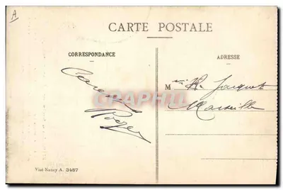 Reims — Proclamação de reféns — Prefeito D' Langlet — Verso