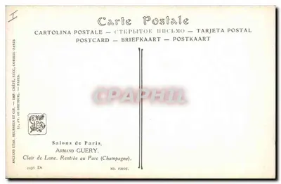 Światło księżyca. Wjazd do Parku (Champagne) — Armand Guéry — Salony Paryża — Rewers