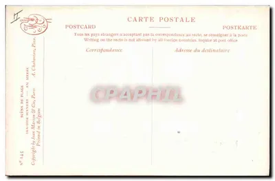Cena de praia — A. Chabarian — Impressa na Bélgica — Verso