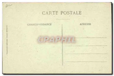 In de Landes — Oude Landais die met het Rouet weeft — Bromotype Gauzeau, Langon (Gironde) — Achterkant