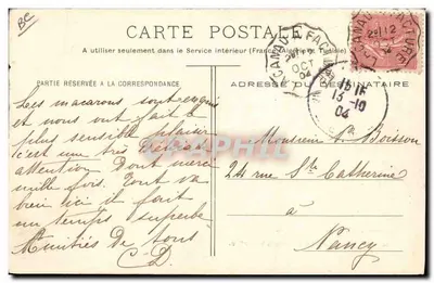 Pastor Landais cuidando de seu rebanho — Henry Guillier, 34, 62 bis e 44, rue Fondouze — Verso