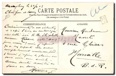 Pasterzyk i jego stado — SCÈNES ET TYPES LANDAIS — LL. — Rewers