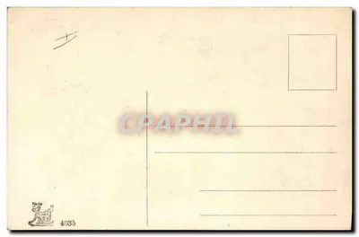 Kobieta z królikami i jajkami wielkanocnymi — seria 4035 — Rewers
