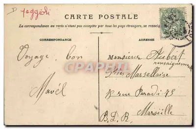 Le Pertuiset — Józefina 26 sierpnia 1906 — Libre Giroua, Firminy — Rewers