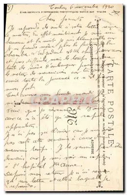 Toulon — Le Joutes Provençales — Ed. Ozouerée, n° 294 — Verso