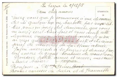 Pochylony para — ilustracja San Marcoz — wydawca Vaso Revisione Stampa, N. 2264 — Rewers