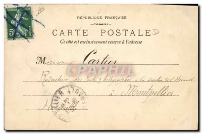 Draguignan - Boulevard des Marronniers — editore E. Lacour, n°1452 — Verso