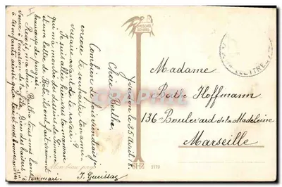 Ovelhas nas montanhas — vista de montanha — editor Hirschol Schierer, n° 2178 — Verso
