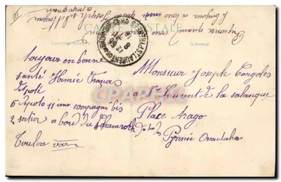 Geral Joffre — O conflito europeu em 1914 — Cliché Eugène Pirou — Verso
