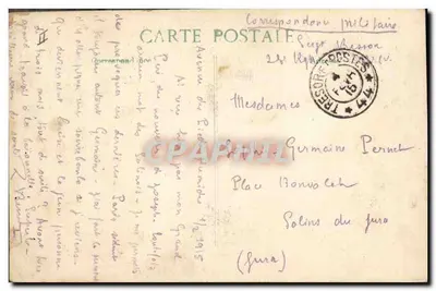 Geral Joffre — O conflito europeu em 1914 — E. Le Deley, impressor, Paris — Verso
