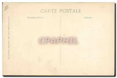 Geral Joffre — O conflito europeu em 1914 — E. Le Deley, impressor, Paris — Verso