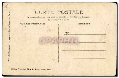 Nos Alliés — La Visite à Montmartre — Imp. Ch. Courmont, Paris — Verso