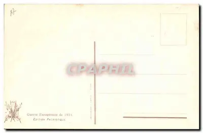 L'Olocausto — illustrazione della guerra europea — edizione patriottica 1914 — Verso