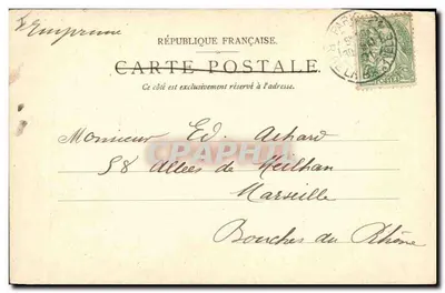 Tarjeta postal antigua Rezonville Guerra franco-alemana 1870 1871 Museo del Luxemburgo — Reverso