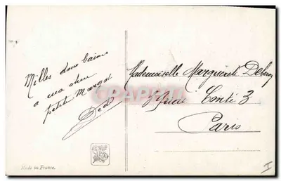 A Hora Calma — Salão de Paris 1912 — Editor Lelocla, n° 250 — Verso