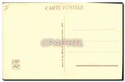 Pescadoras da lua — P. Chabas — série 6312, editada por Braun & Cie, Paris — Verso