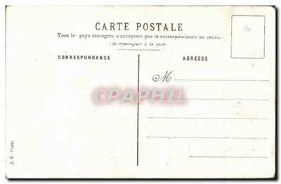Kwiaty — bukiet margotek i pachnaczków — Pensées & Paquerettes, seria A — Rewers