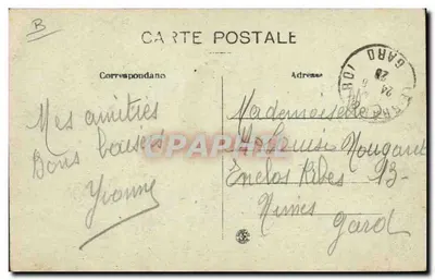 GRAU-du-ROI — As Lutas — Ed. L. Bépévès - Nîmes — Verso